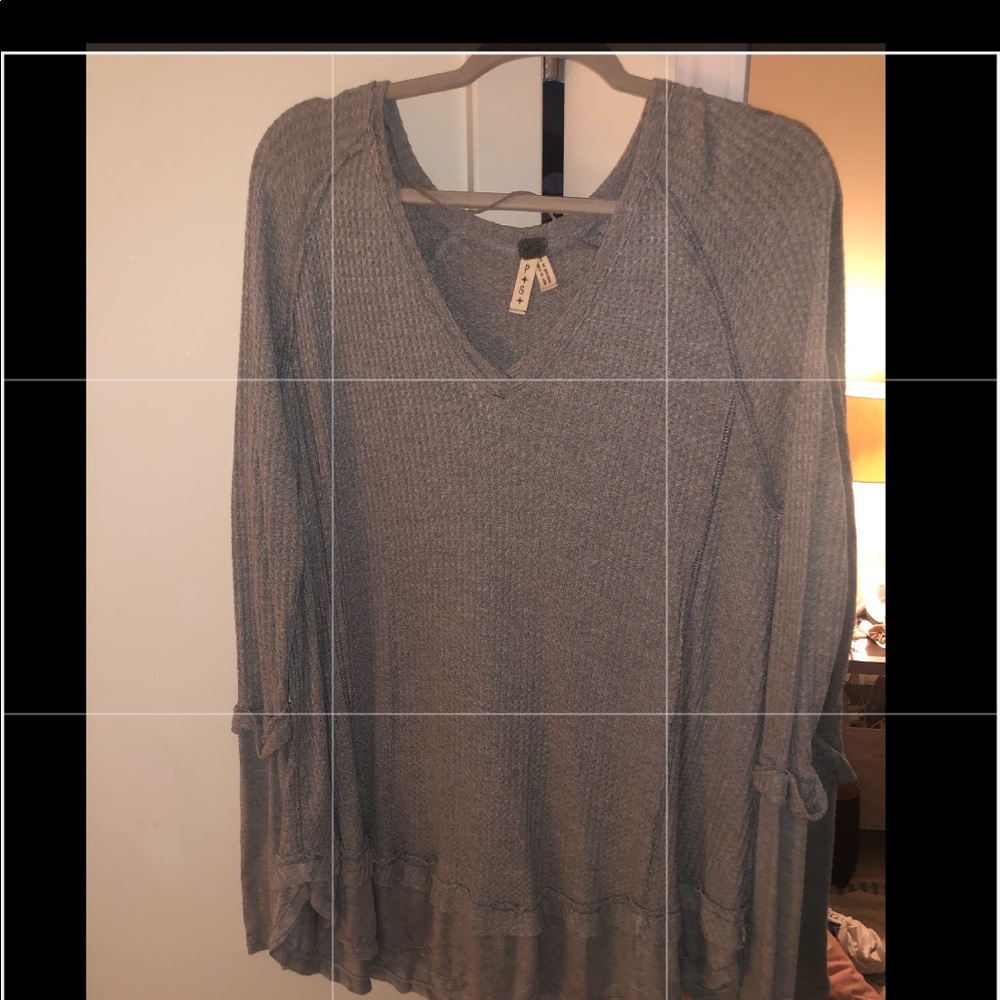 Grey free people tunic